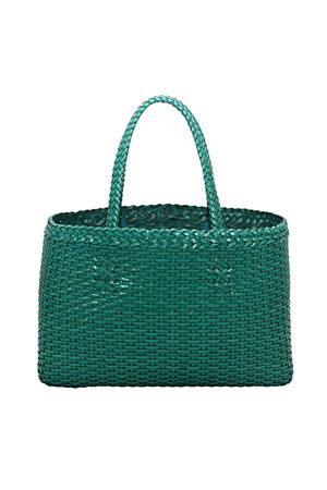 Borsa artigianale color turchese Laboratorio Capri | LAB51VERDE